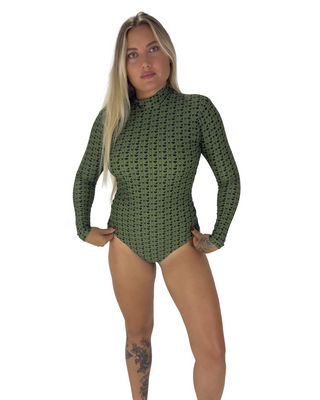 Surf Print Water Baby Green suit